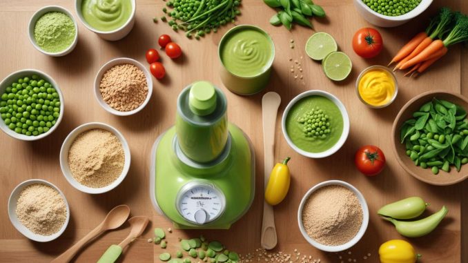 Ärtprotein – en smakfull och hälsosam proteinboost illustration