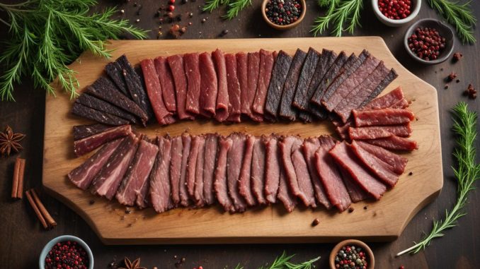Beef Jerky – Ett nyttigt och gott snacks till alltid! illustration