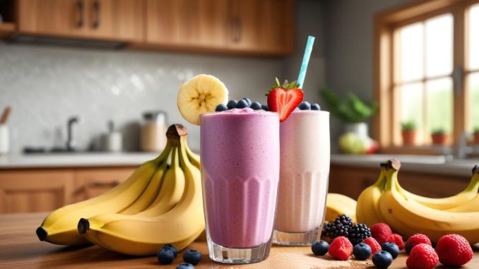 Fånga dagen med din perfekta proteinshake! illustration