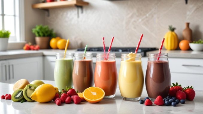 En godare vägen till din diet med diet shake! illustration