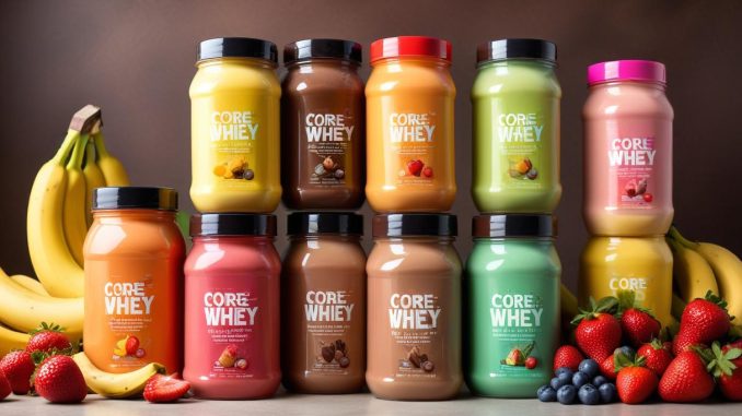Testa core whey protein för en starkare kropp! illustration