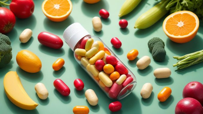 Vitaminer för män illustration